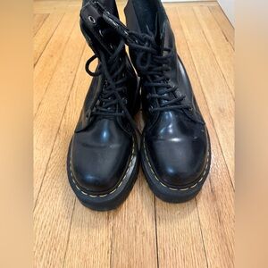 Black lace up Doc Martens